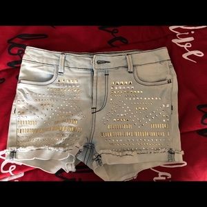 Bleach Washed Shorts